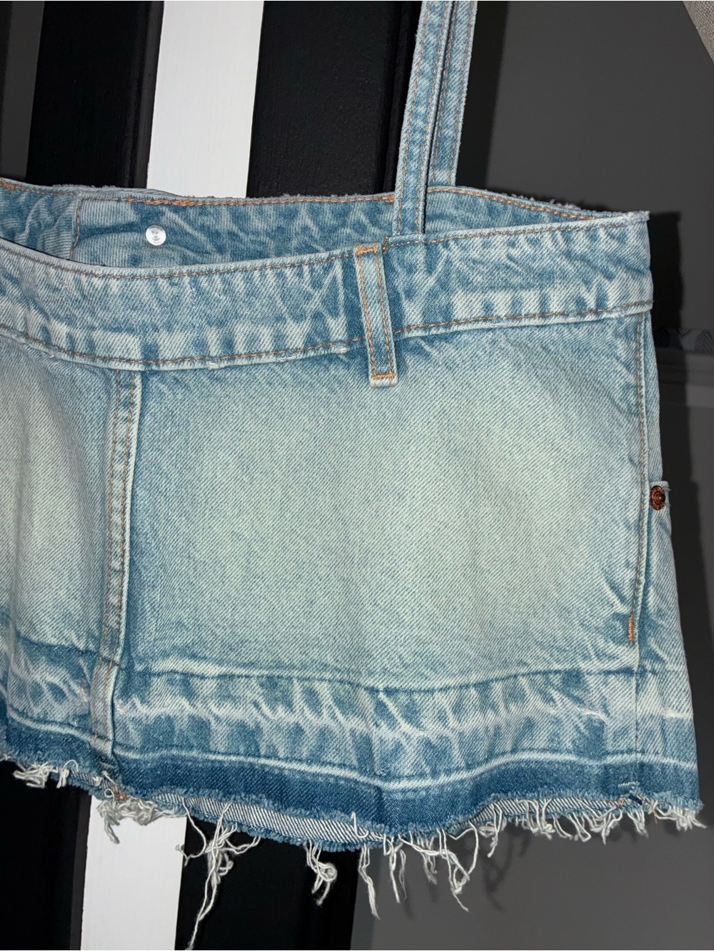 Zara - Denim Crop Tank Top - Picture 10 of 13